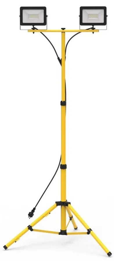 LED прожектор с стойка 2xLED/50W/230V 4000K IP44