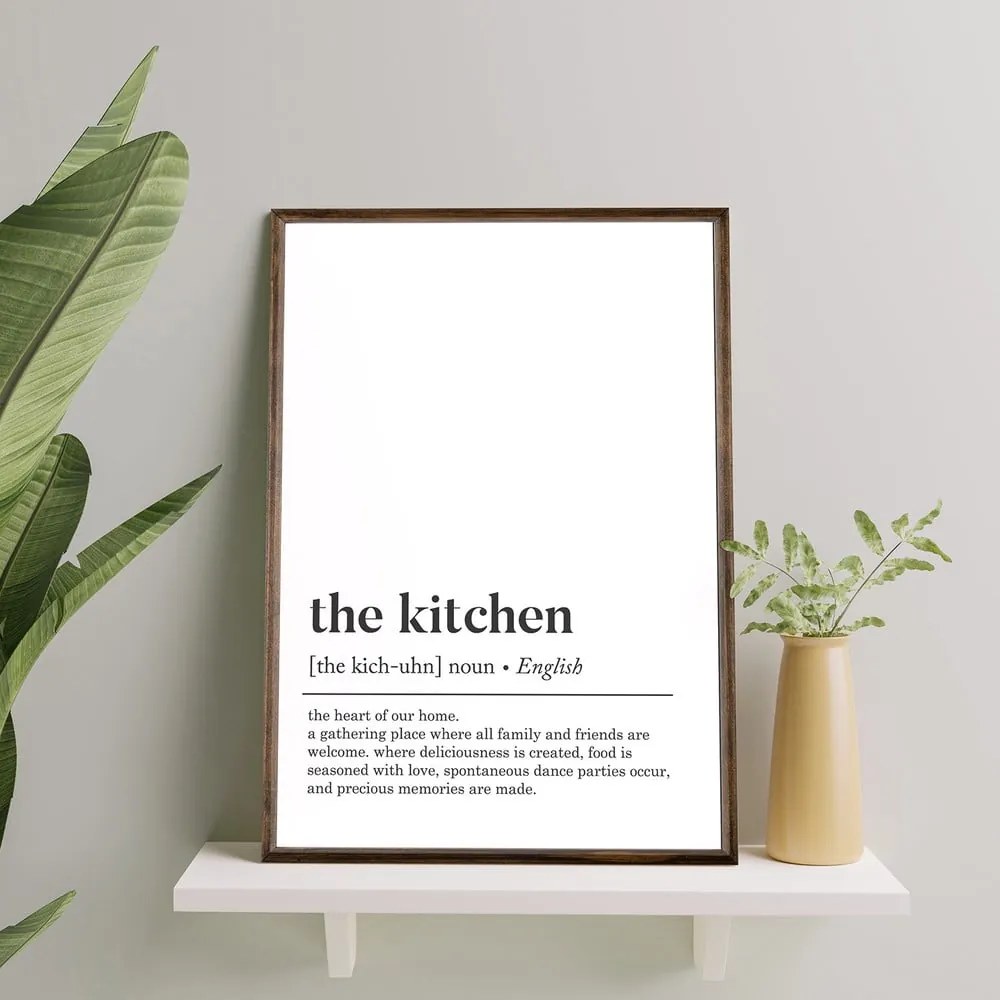 Плакат в рамка 50x70 cm Kitchen - Wallity