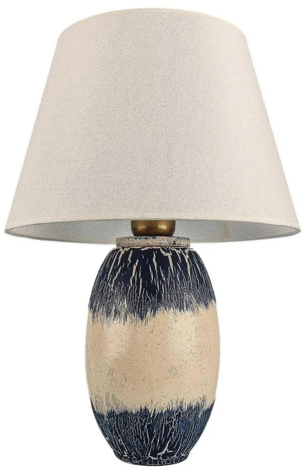 Настолна лампа RAMZES 1xE27/40W/230V бежова/синя