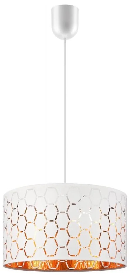 Висяща лампа на кабел ULLE 1xE27/15W/230V, бяла