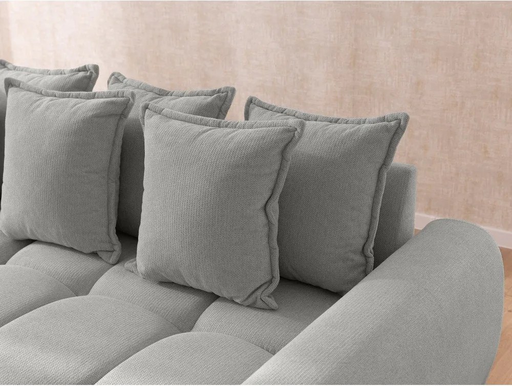 Светлосив ъглов диван (десен ъгъл) Albane – Ropez