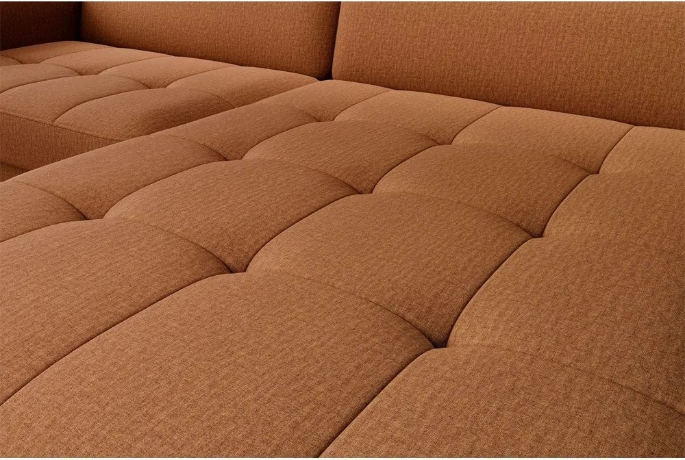 Жълт кадифен разтегателен ъглов диван с място за съхранение (десен ъгъл) Gomsi – ELTAP