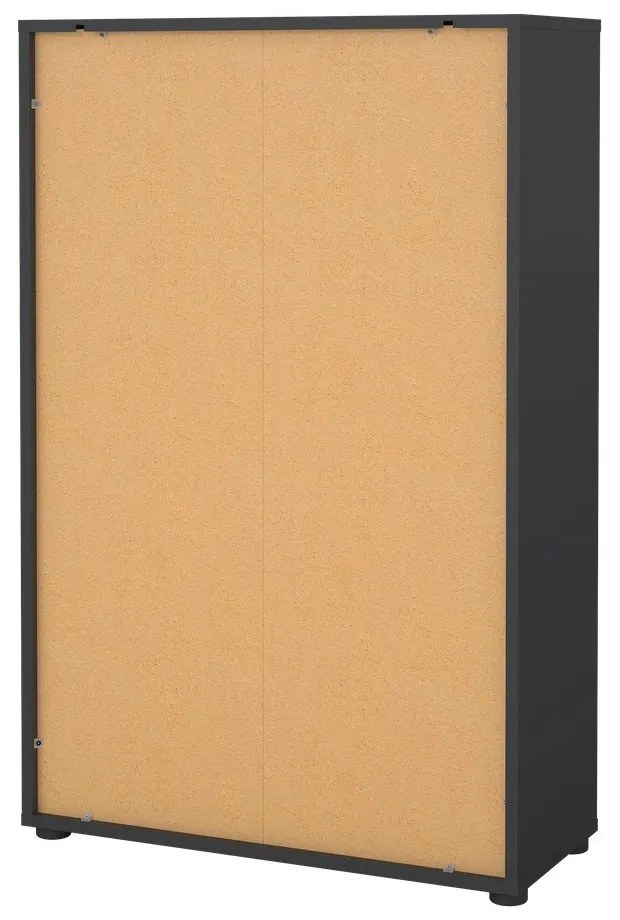 Антрацитна етажерка за книги 80x124 cm Sign - Tvilum