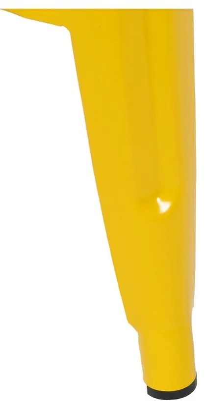 Жълти метални бар столове в комплект 2 бр. (височина на седалката 76,5 cm) – Ixia