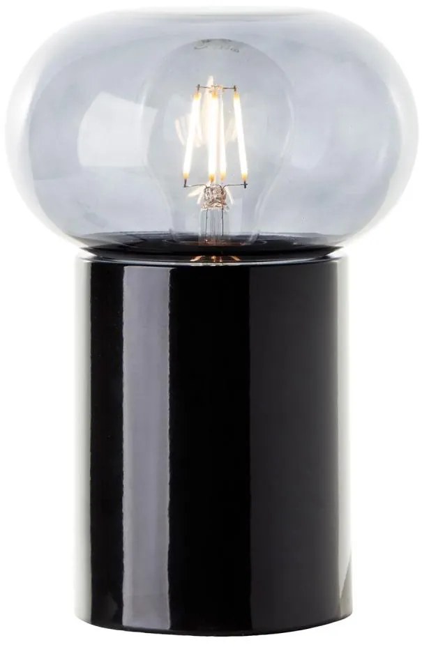 Brilliant - Настолна лампа KNUT 1xE27/25W/230V черен/прозрачен