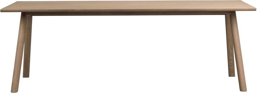 Сгъваема трапезна маса от масивен дъб 95x220 cm Clapperton – Rowico