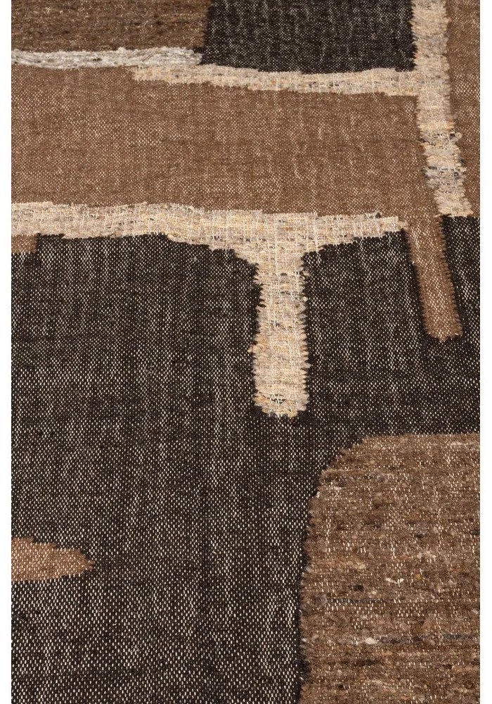 Кафяв вълнен килим 200x300 cm Briton – Dutchbone