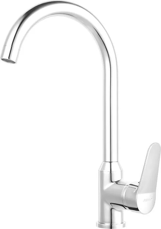 Смесител Isso за кухненски умивалник, висок чучур, стоящ монтаж, хром