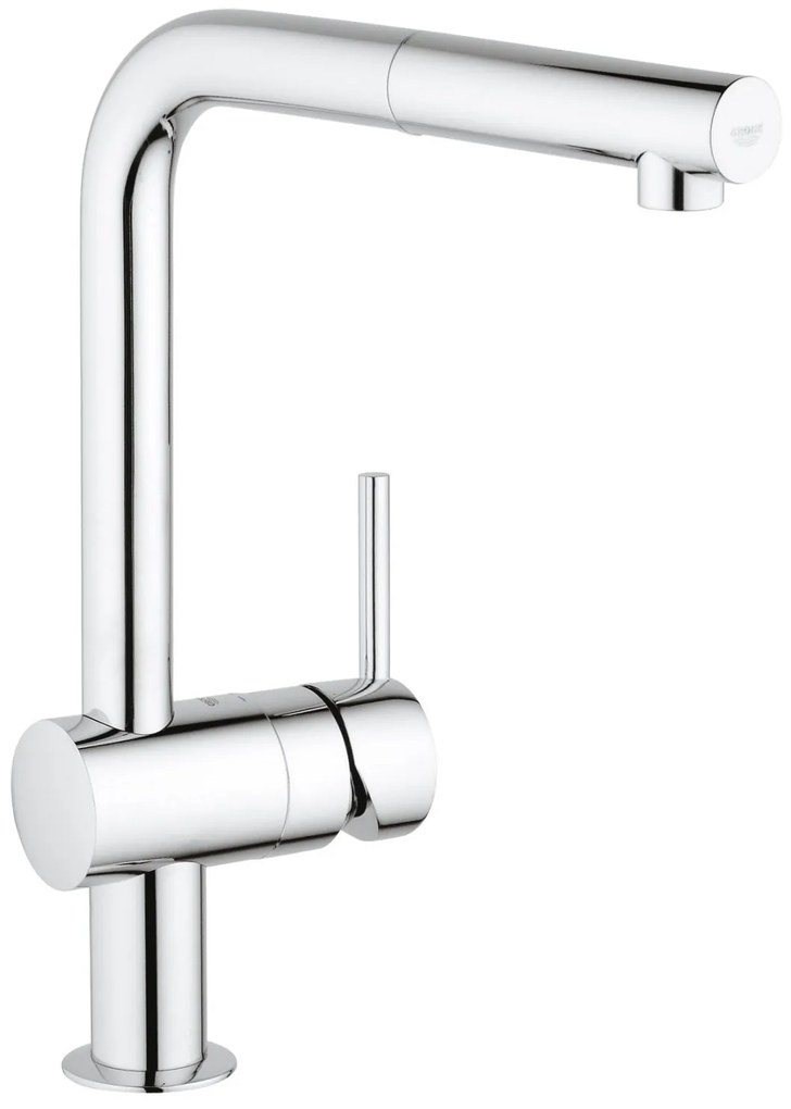 Кухненски кран Grohe Minta με σπιράλ-Glossy silver