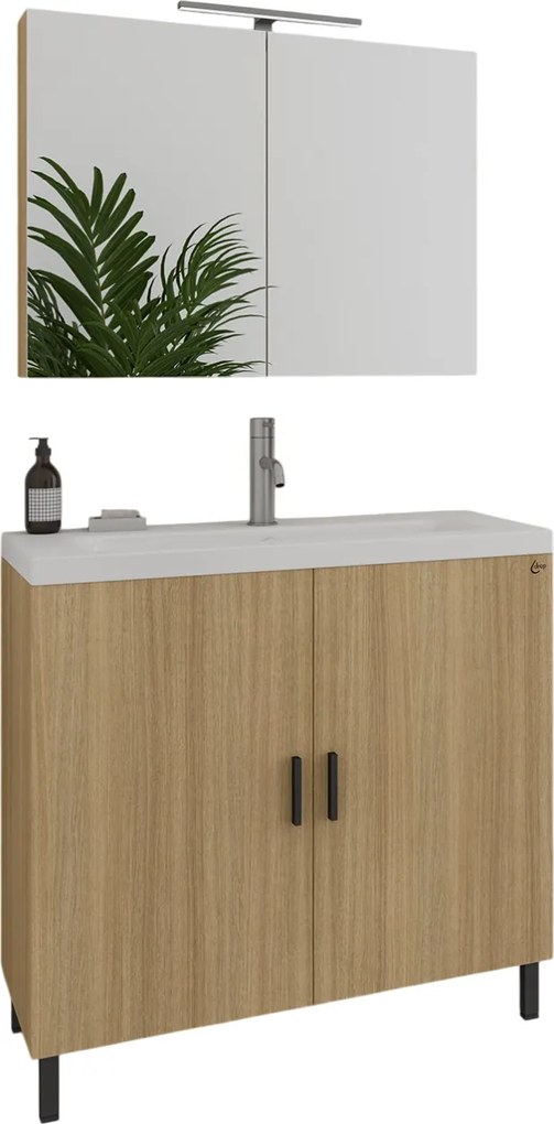 Комплект за баня Drop Roma 80-Светъл естествен цвят