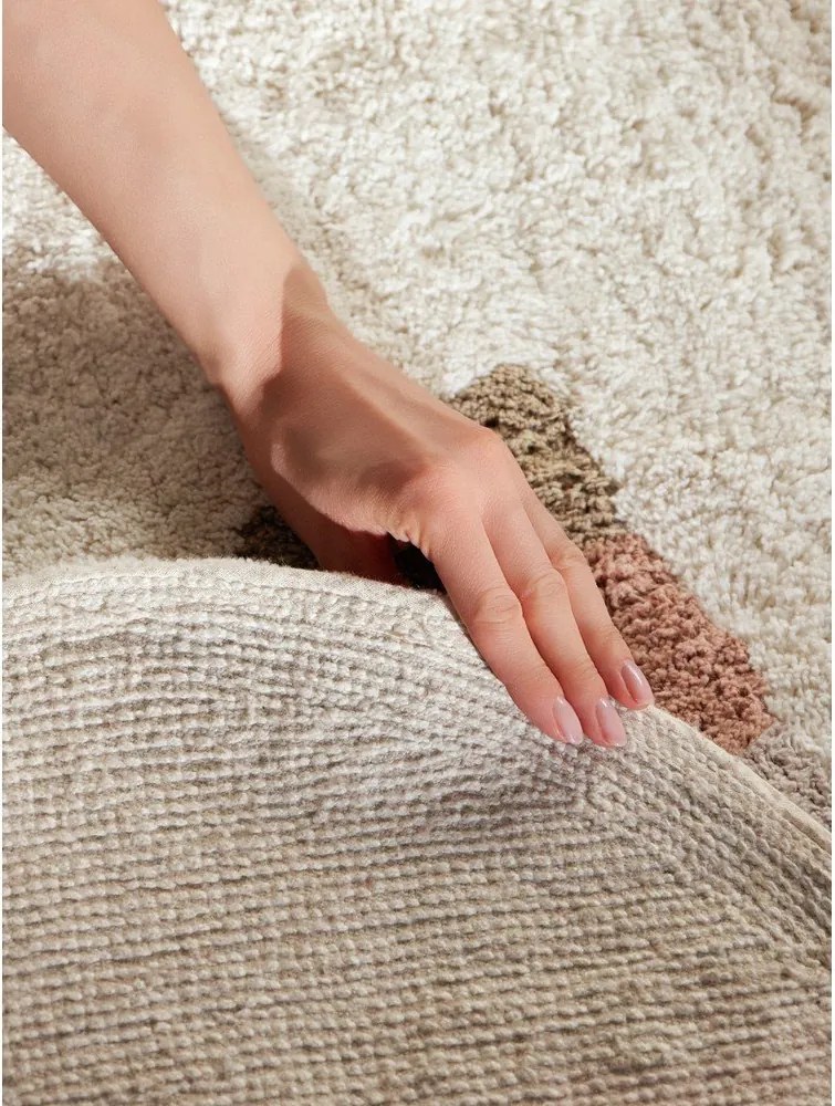Кремав памучен детски килим подходящ за пране/ръчно изработен 140x200 cm Snuggle Willy – Hanse Home