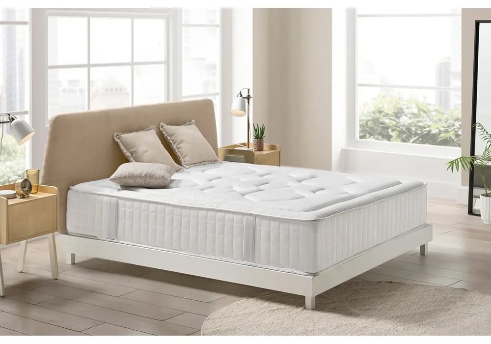 Твърд/средно твърд с пяна матрак 160x200 cm Tempus Premier – Moonia