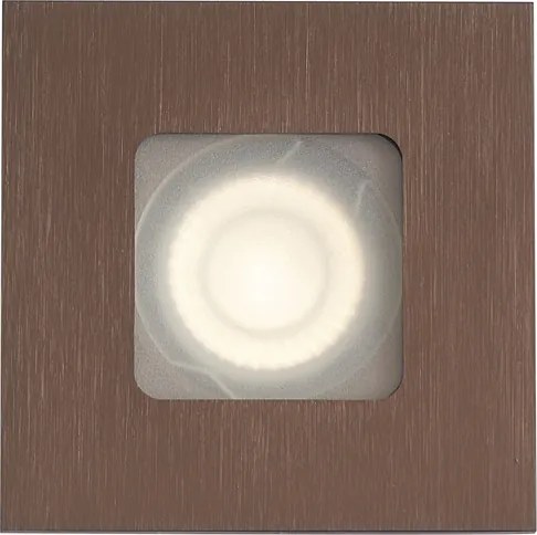 Комплект от 6 модерни вградени спота тъмен бронз квадрат IP44 - Qure