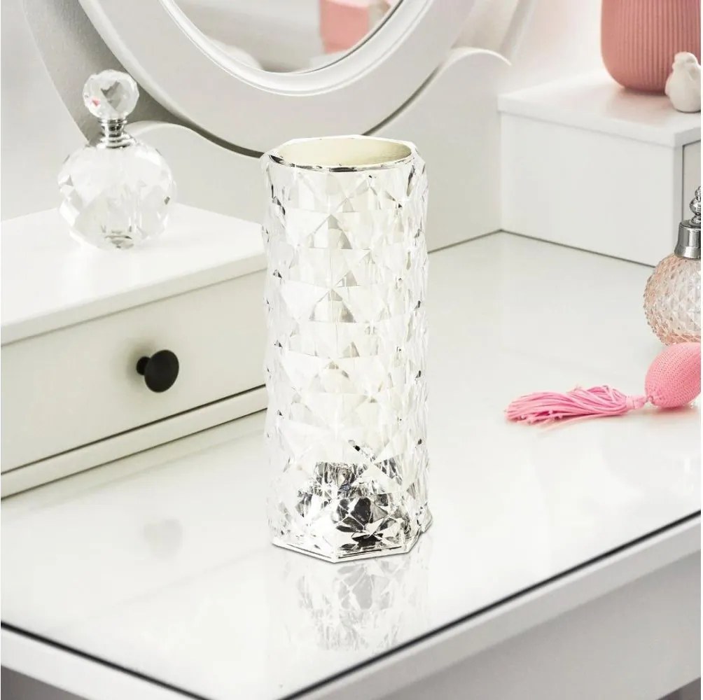 Eglo 75816 - LED RGB димируема презареждаема настолна лампа LUCIGNANO LED/800mAh прозрачна