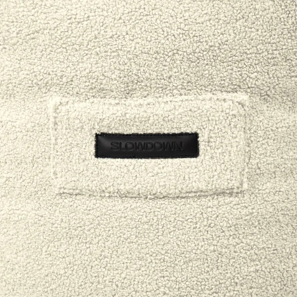 Светлосив пуф от букле Snug 130 – SLOWDOWN