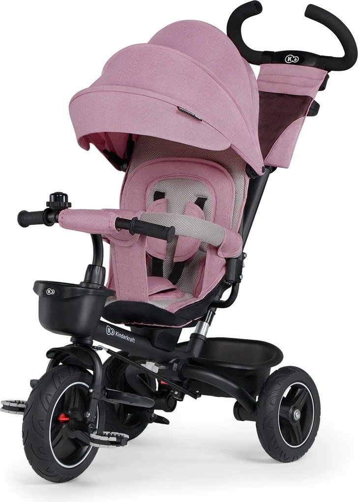 KinderKraft  -  Триколка Kinderkraft SPINSTEP, розова