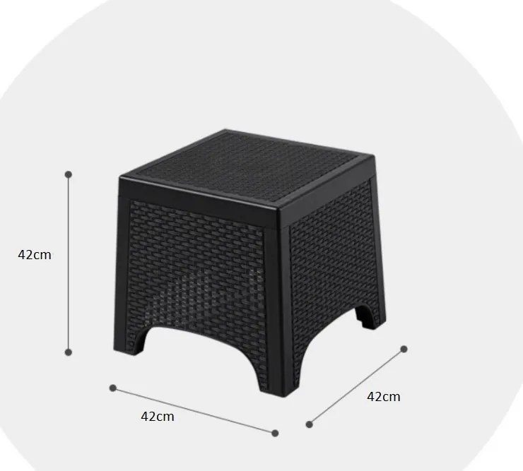 Комплект градински мебели в черно