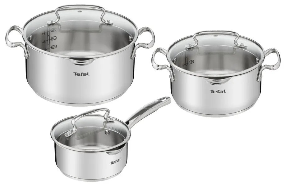 Комплект съдове от неръждаема стомана 6 бр. DUETTO+ G719S655 – Tefal