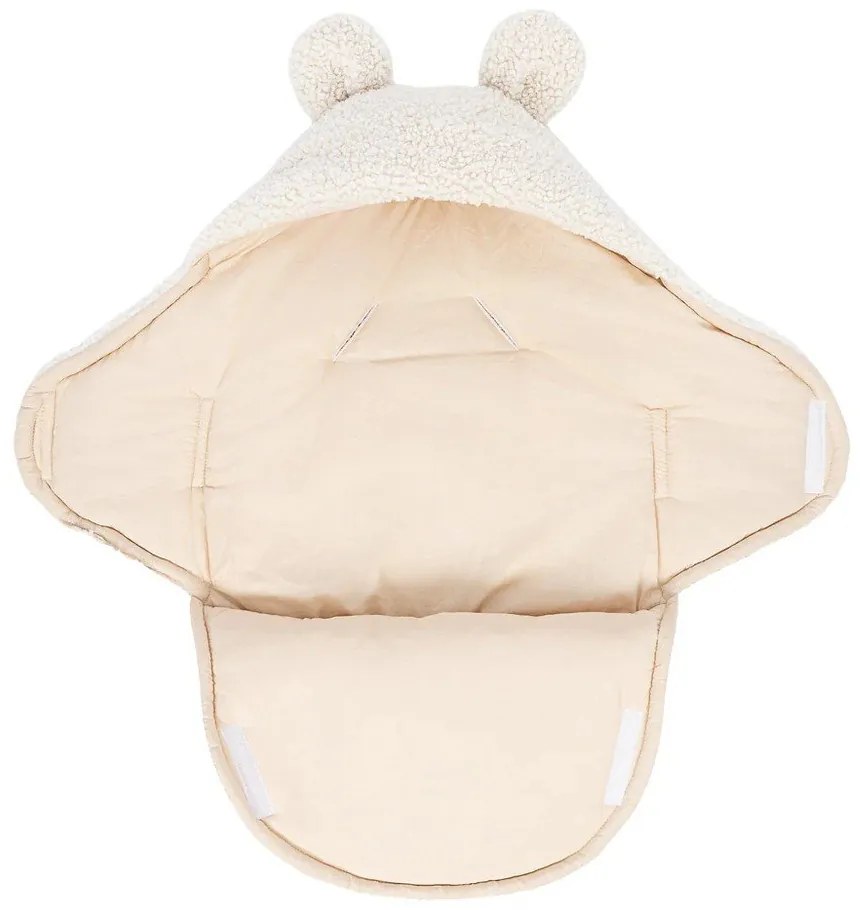 Кремаво бебешко одеяло от шерпа 45x80 cm – Meowbaby