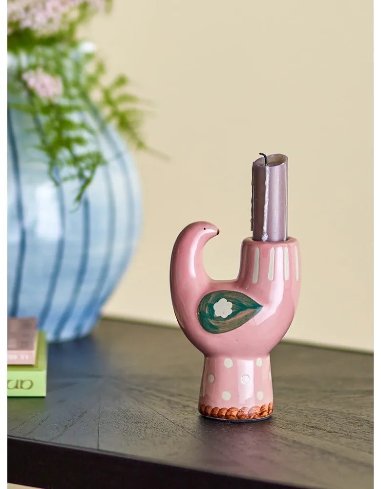 Свещник от керамика Trudy – Bloomingville