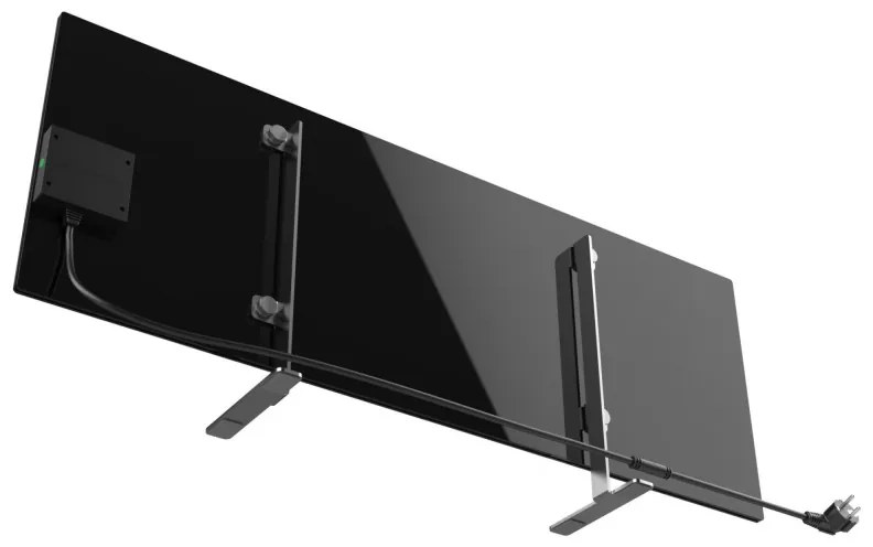 Разопакован: Електрически конвектор AENO AGH0002S, 700W, 30 м2, Мобилно приложение, Ултратънък, Wi-Fi, Черен