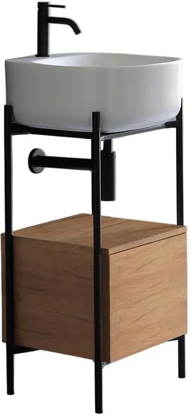 Комплект за баня Laila 2702-NROP с чекмедже 2711-89 Scarabeo