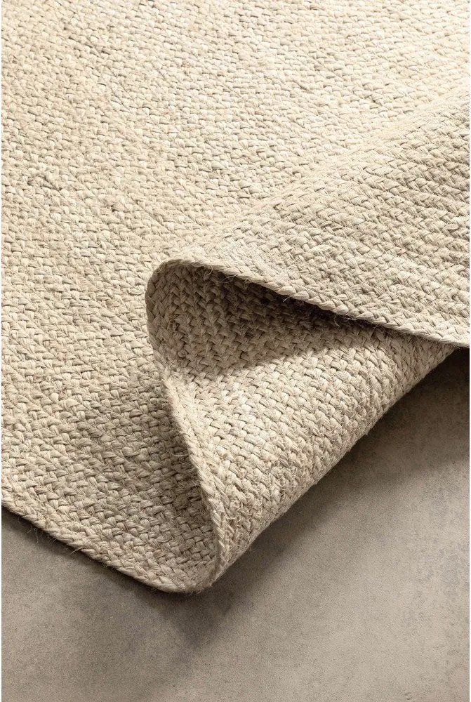 Кремав двустранен/ръчно изработен ютен кръгъл килим ø 200 cm Braided – Hanse Home