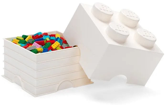 Бяла квадратна кутия за съхранение - LEGO®