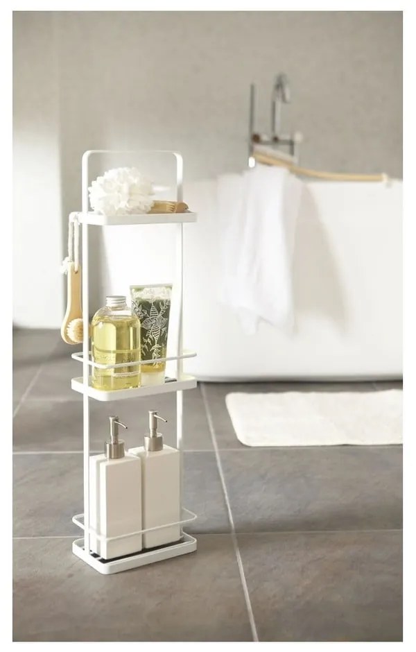 Бяла поставка за баня с 3 рафта Takamtsu - YAMAZAKI