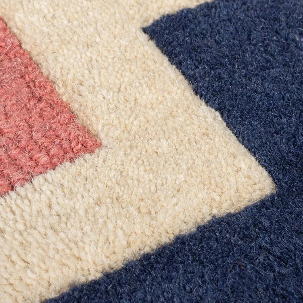 Ръчно изработен вълнен килим 160x230 cm Retro Blocks – Flair Rugs