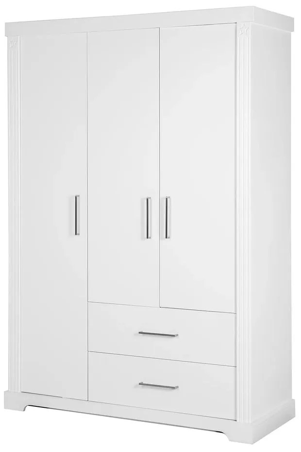 Бял детски гардероб 139x199 cm Maxi - Roba