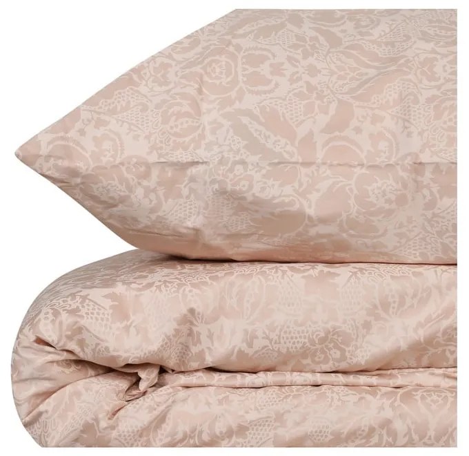 Кремаво памучно спално бельо от сатен за единично легло , 140 x 200 cm Cream - Mijolnir