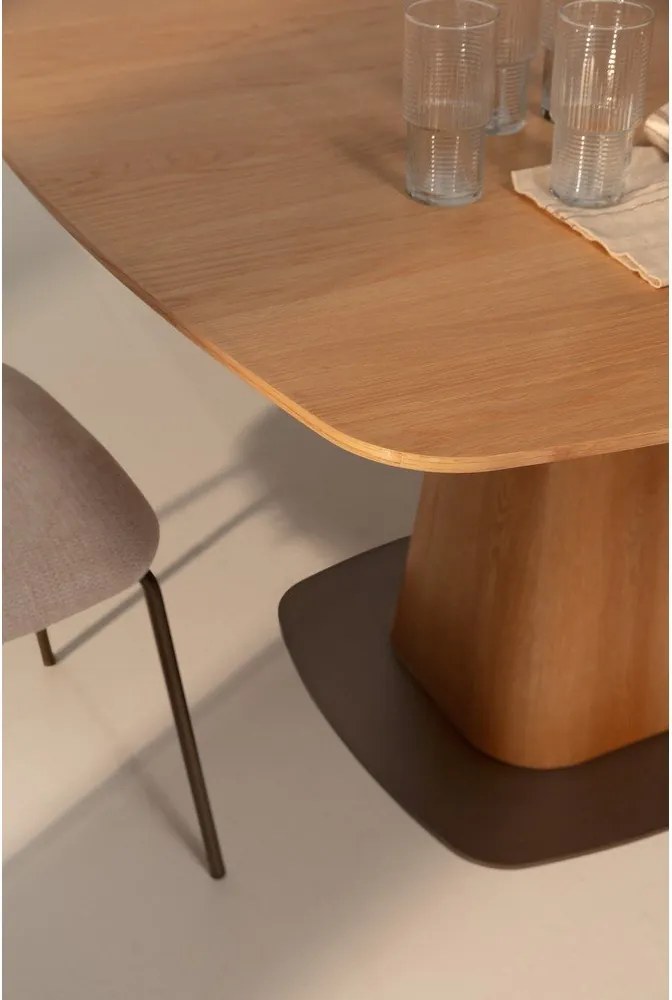 Трапезна маса от декор от дъб 120x120 cm Etel – MOME