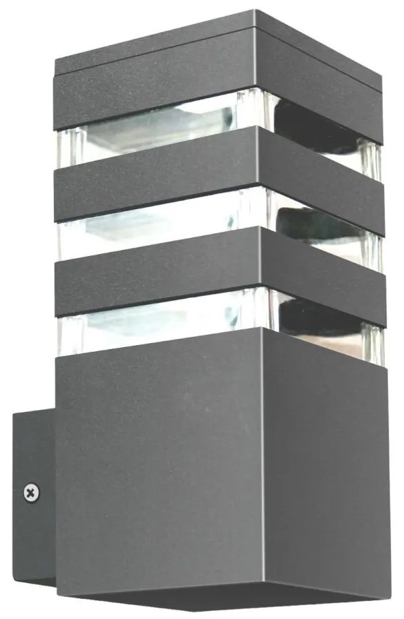 LED RGBW димируемо външно стенно осветително тяло TEKSAS 1xE27/12W/230V IP44 антрацит