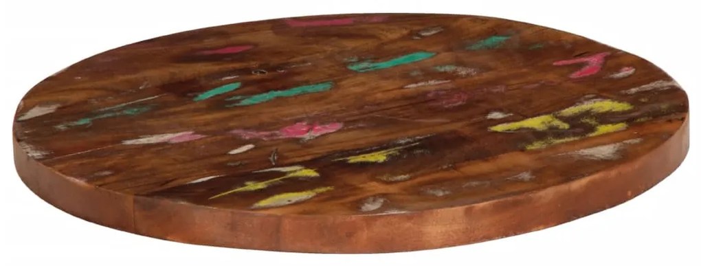 370018 vidaXL Плот за маса Ø 40x2,5 см кръгъл масивна регенерирана дървесина