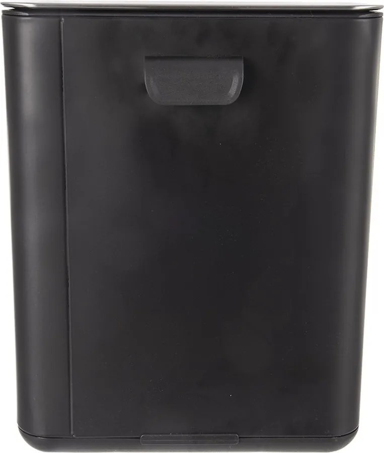 Черно кошче за боклук с педал от неръждаема стомана 20 l Black – Orion