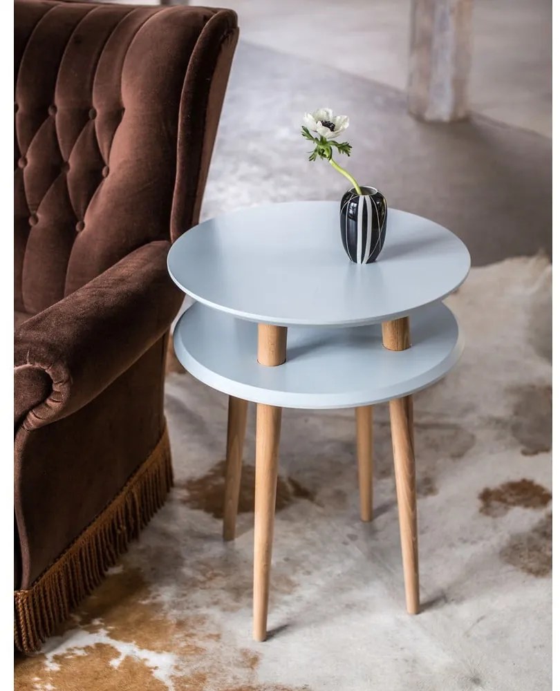 Тъмно сива маса за кафе UFO, Ø 45 cm Ufo - Ragaba