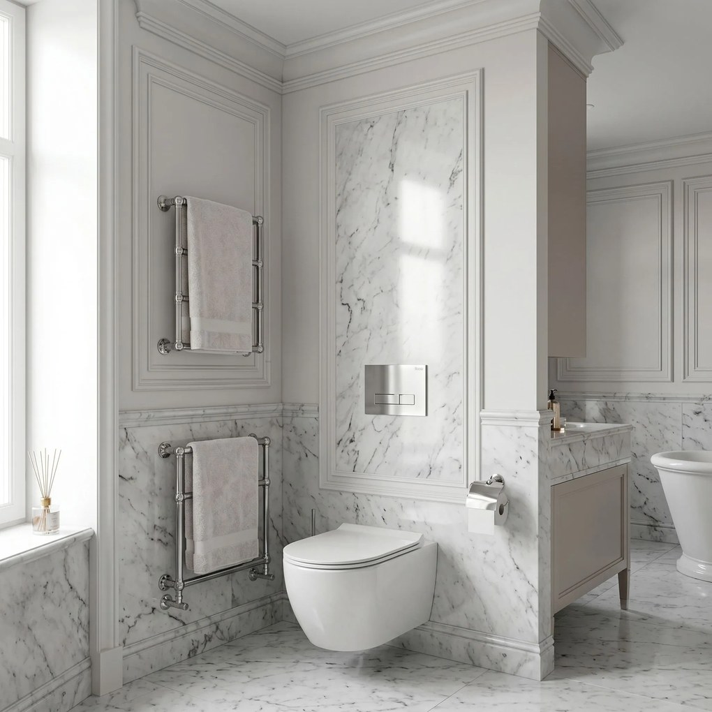 Комплект Структура за Вграждане за WC Slim 024N с Бутон HD Chrome