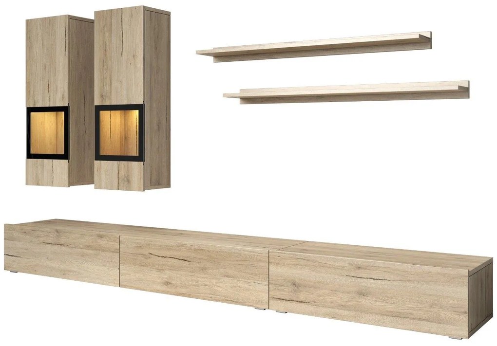 Комплект за хол Bristol - дъб