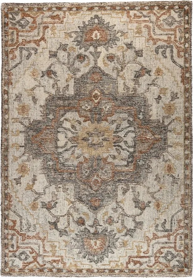 Бежов килим със смес от вълна 160x230 cm Amori – Dutchbone
