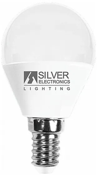 Сферична LED крушка за лампа Silver Electronics E14 7W Топла светлина - 5000K