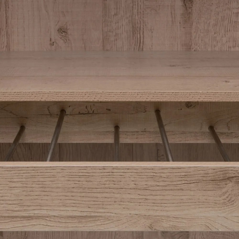 Отворен модулен шкаф от декор от дъб в естествен цвят 60x180x45 cm Modular – Casa Selección