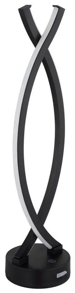 Globo 58457S - LED регулируема настолна лампа HELA LED/1W/3,7V черна