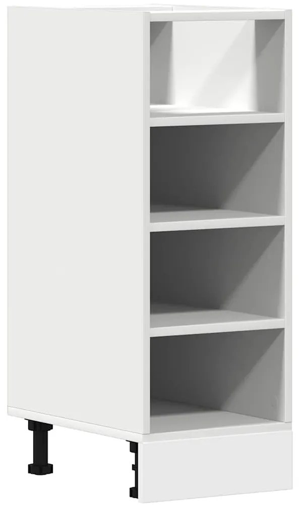 854193 vidaXL Долен шкаф "Рига" бял 30x44,5x81,5 см, инженерно дърво