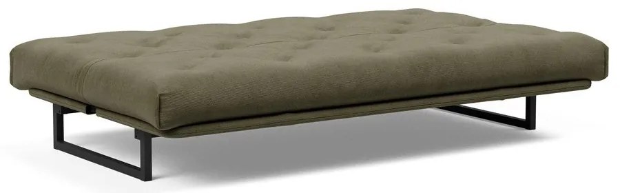 Зелен сгъваем диван от рипсено кадифе 200 cm Fraction – Innovation