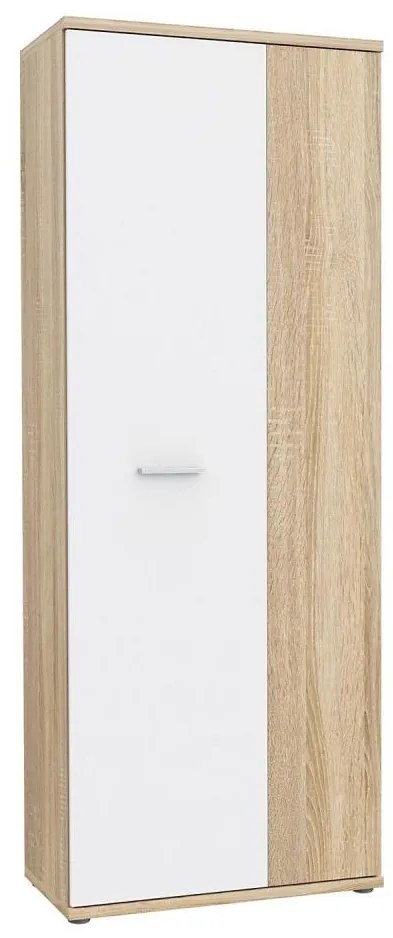 Комод/Обувница SIMO дъб сонома/бял