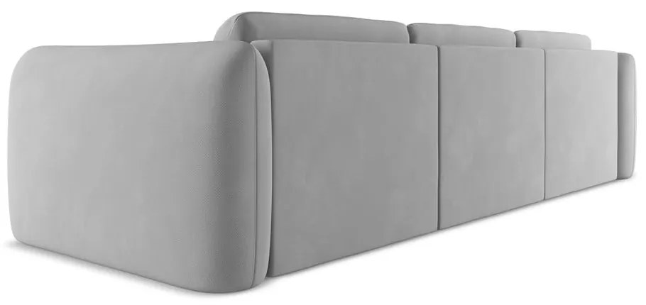 Светлосив ъглов диван (ляв ъгъл) Hoku – Makamii