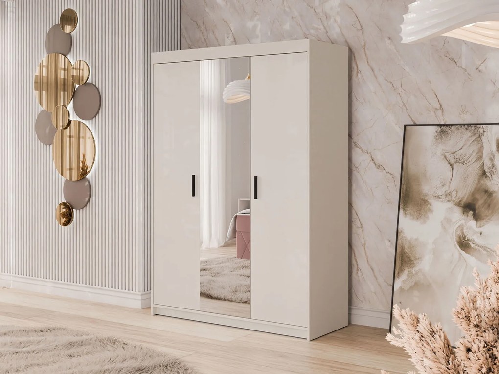 Гардероб три врати Elena 3D-С огледало