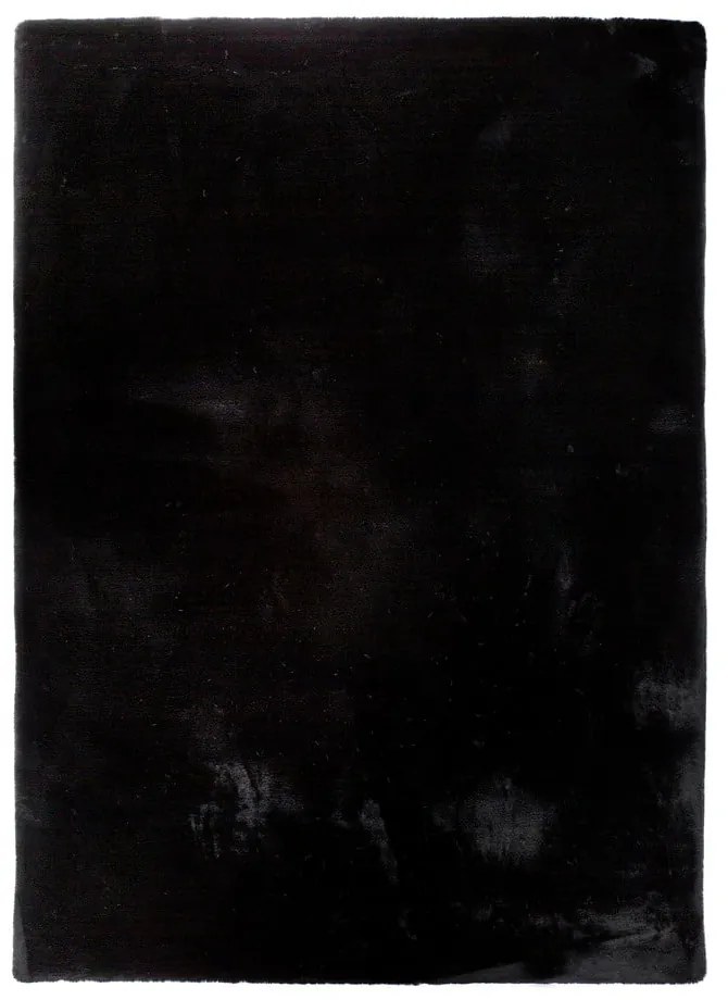 Черен килим Fox Liso, 80 x 150 cm - Universal
