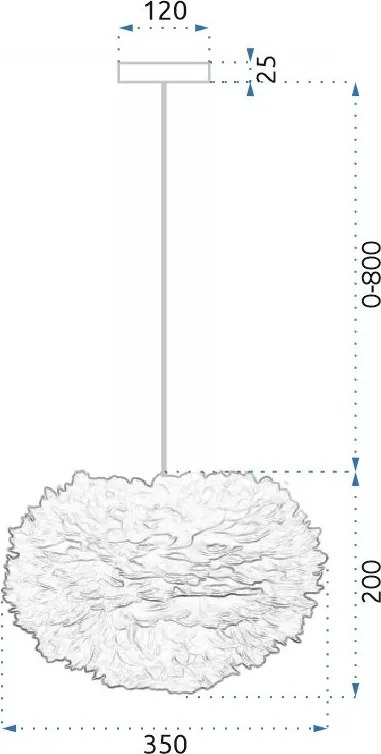 Пендел с пера Gray APP334-3CP